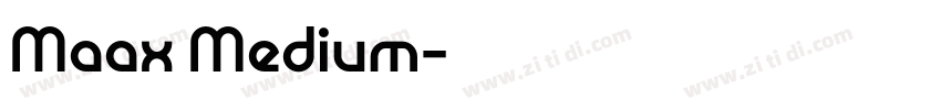 Maax Medium字体转换